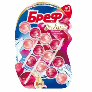 Гигиенический блок для унитаза Bref "Нежная магнолия", 3х50г, 2 уп. (606815)